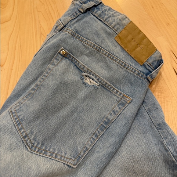 H&M Light Blue Distressed Wide-Leg Jeans - Picture 5 of 5